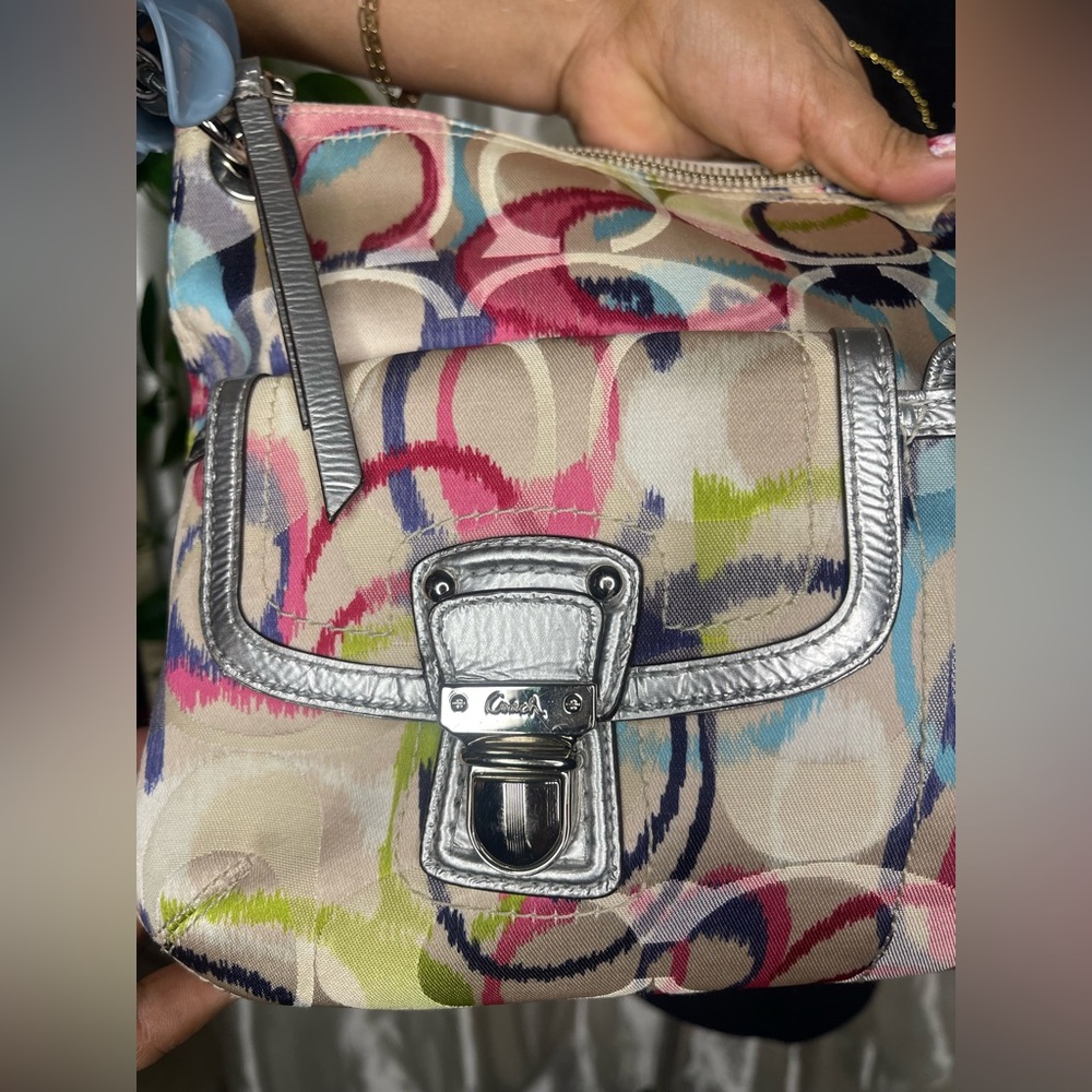 Coach Multicolor Circle Pattern Shoulder Bag - image 3